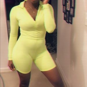 Two piece neon "baller" set